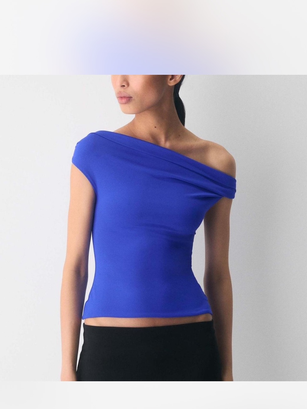 Aritzia Cobalt Blue Contour Ravish Top